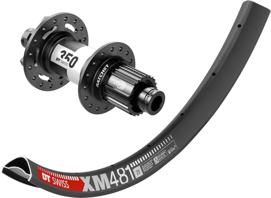 DT Swiss XM481 rims with DT Swiss 350 Hubs. Tubeless Ready. SHIMANO MICRO SPLINE