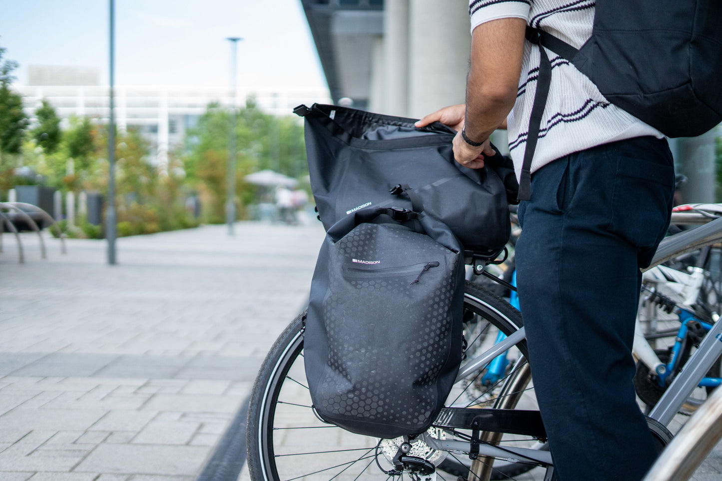 Madison Roam Waterproof Rack Top Bag - Black - 25L