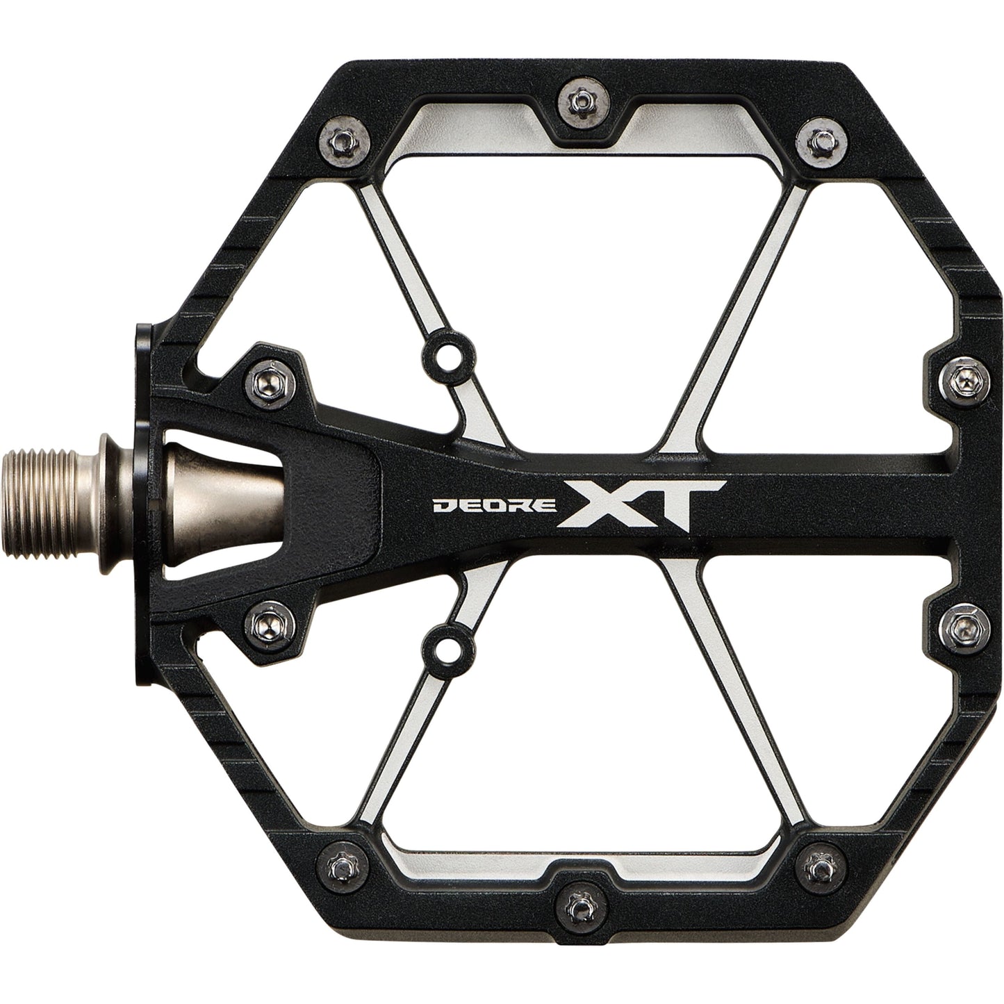 DEORE XT PD-M8240 MTB Flat Pedals, Black (Pair)