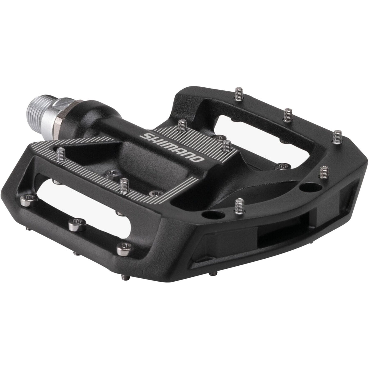 Shimano MTB / Gravel Flat Pedals, Black. PD-GR500