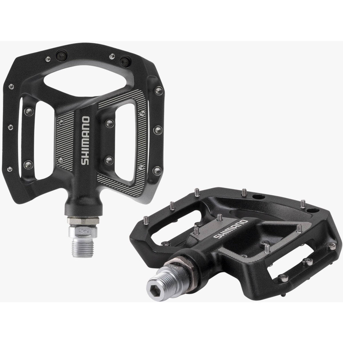 Shimano MTB / Gravel Flat Pedals, Black. PD-GR500