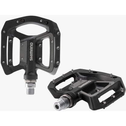 Shimano MTB / Gravel Flat Pedals, Black. PD-GR500