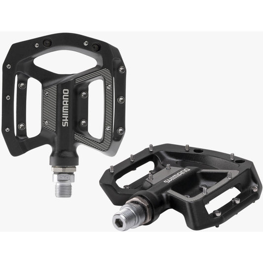 Shimano MTB / Gravel Flat Pedals, Black. PD-GR500