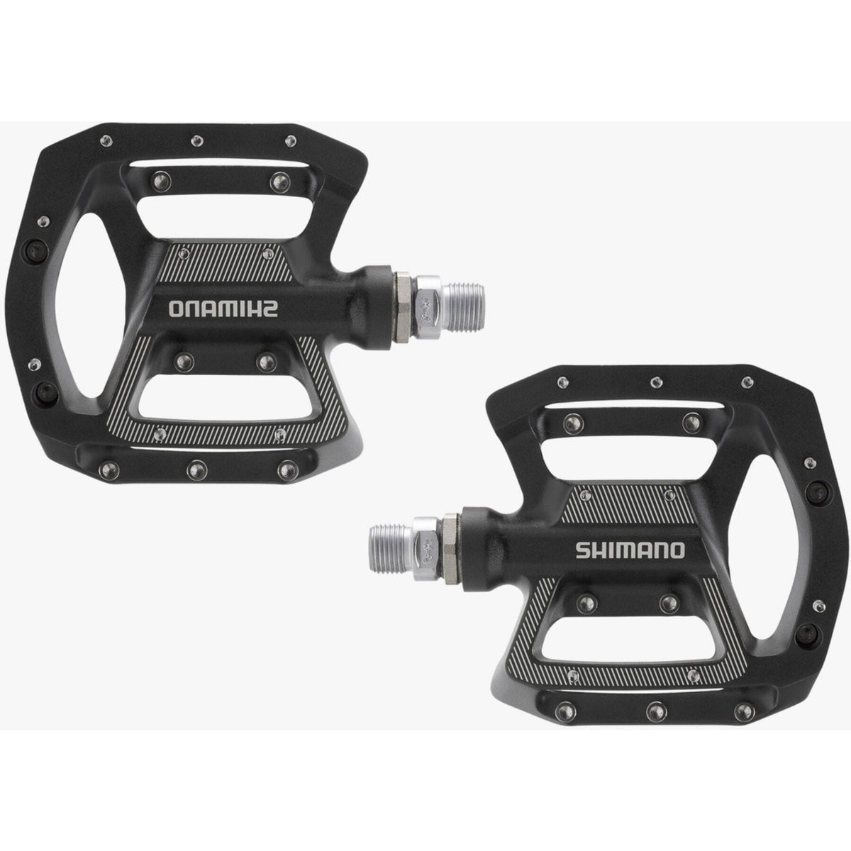 Shimano MTB / Gravel Flat Pedals, Black. PD-GR500