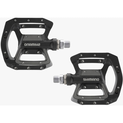 Shimano MTB / Gravel Flat Pedals, Black. PD-GR500
