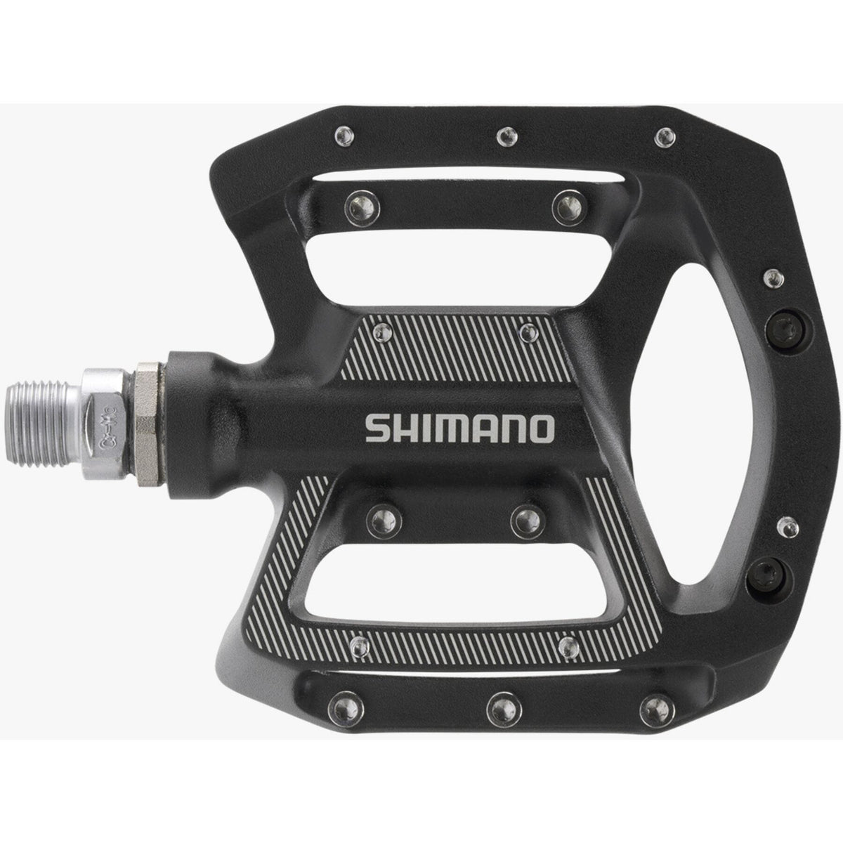 Shimano MTB / Gravel Flat Pedals, Black. PD-GR500